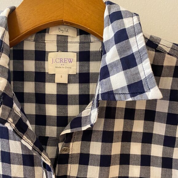 J. Crew Buffalo Check Boy Fit Button Down - Picture 2 of 9